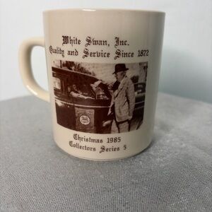 White Swan Inc. Christmas 1985 Collector Mug – Series 5 Vintage(F73)&